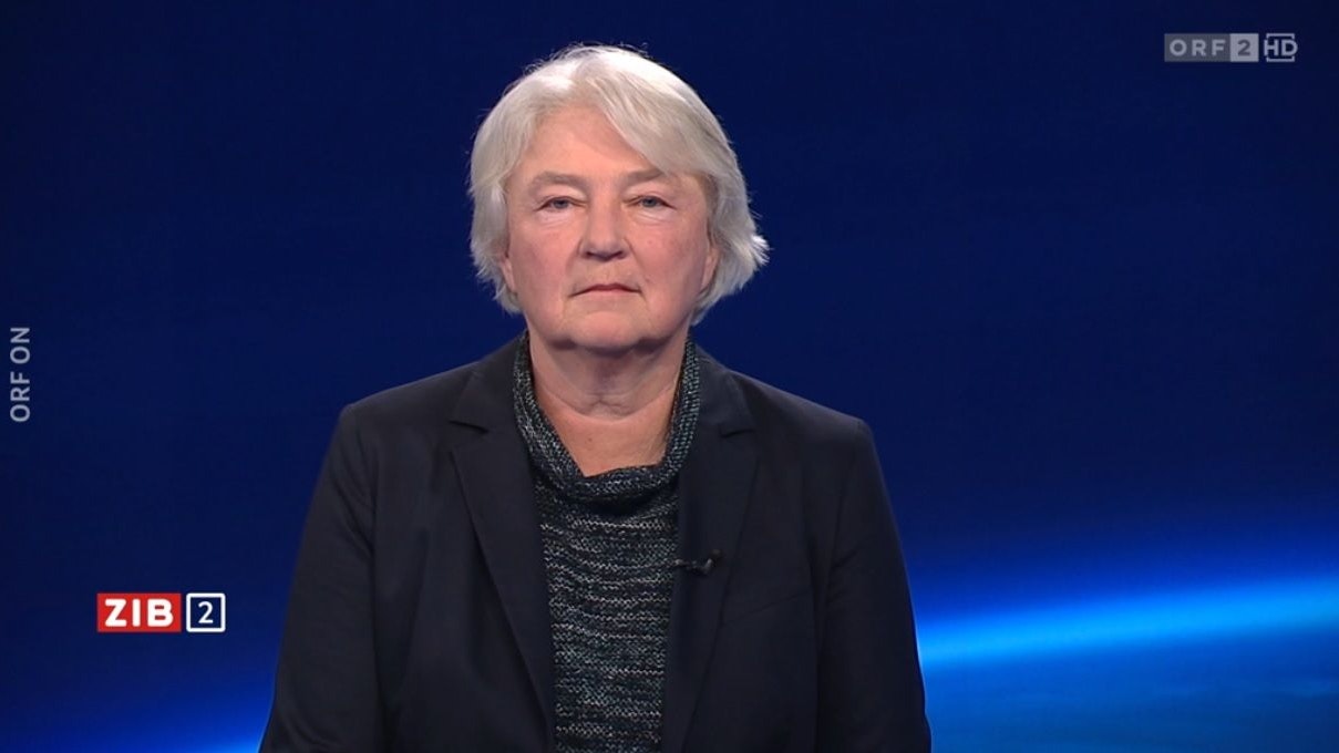 Virologin Elisabeth Puchhammer-Stöckl am Freitagabend in der ZiB-2. 