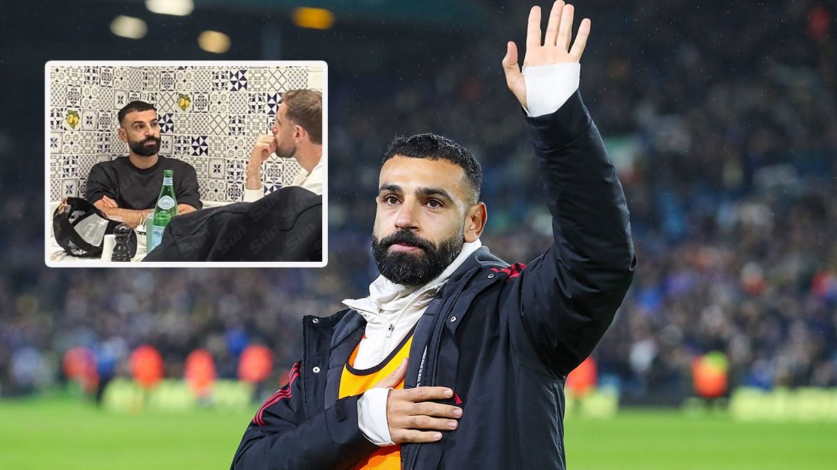 Mo Salah traf sich mit Jordan Henderson. 