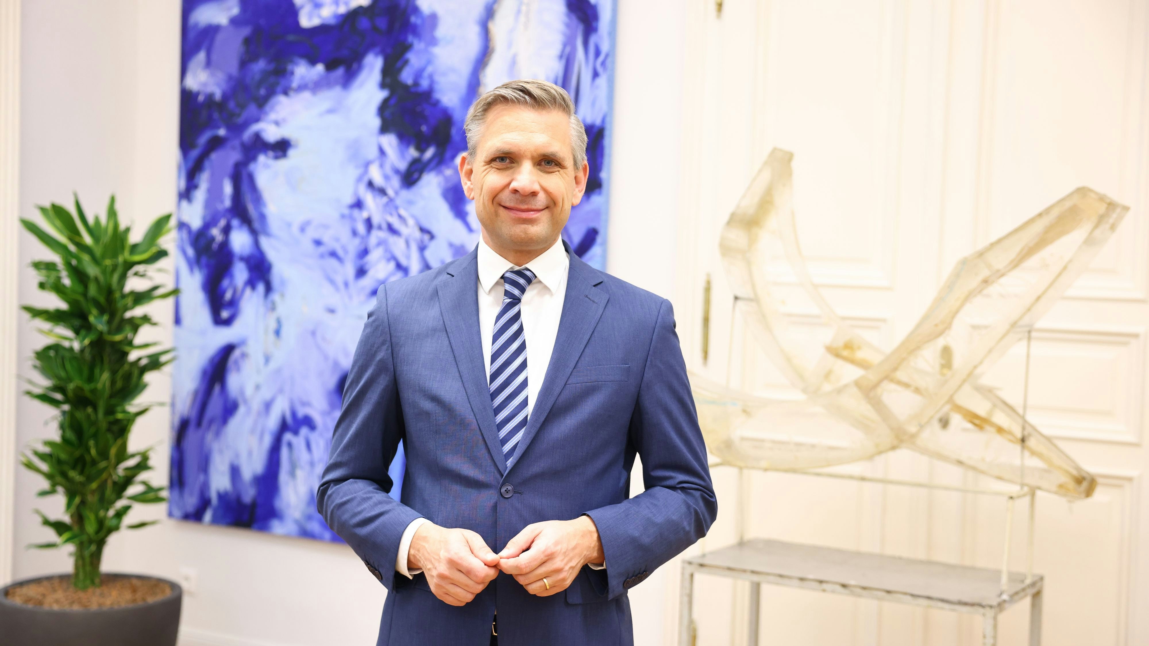 VP-Minister Wolfgang Hattmannsdorfer zu Besuch bei "Heute".