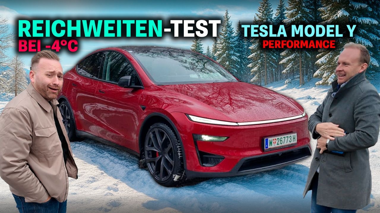 Heute.at - Härtetest! Tesla Model Y Performance bei Minusgraden