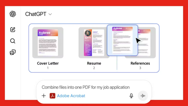 PDFs können direkt in ChatGPT bearbeitet werden, inklusive Designs.