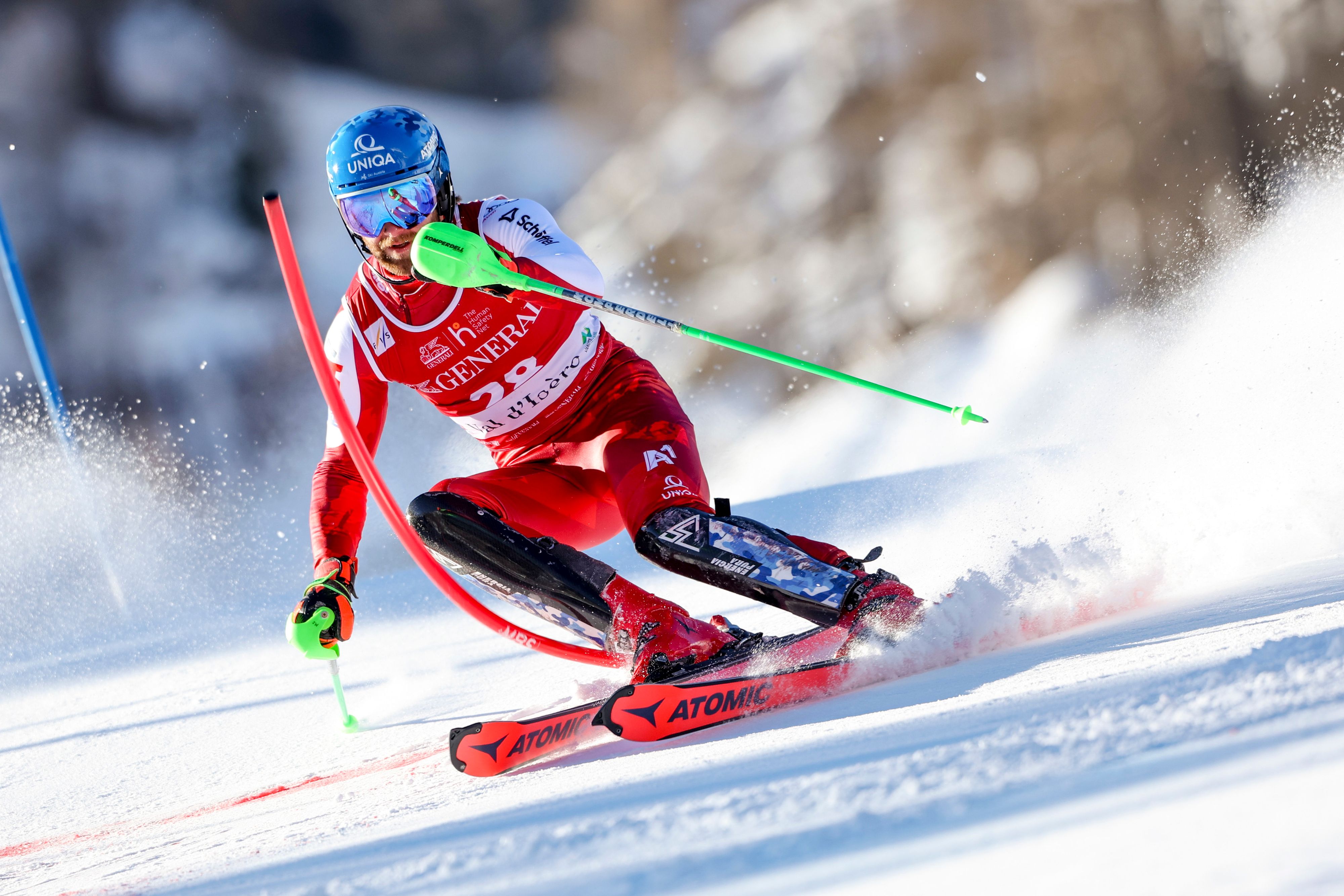 Marco Schwarz überzeugte in Val d'Isere mit einem starken zweiten Lauf. 