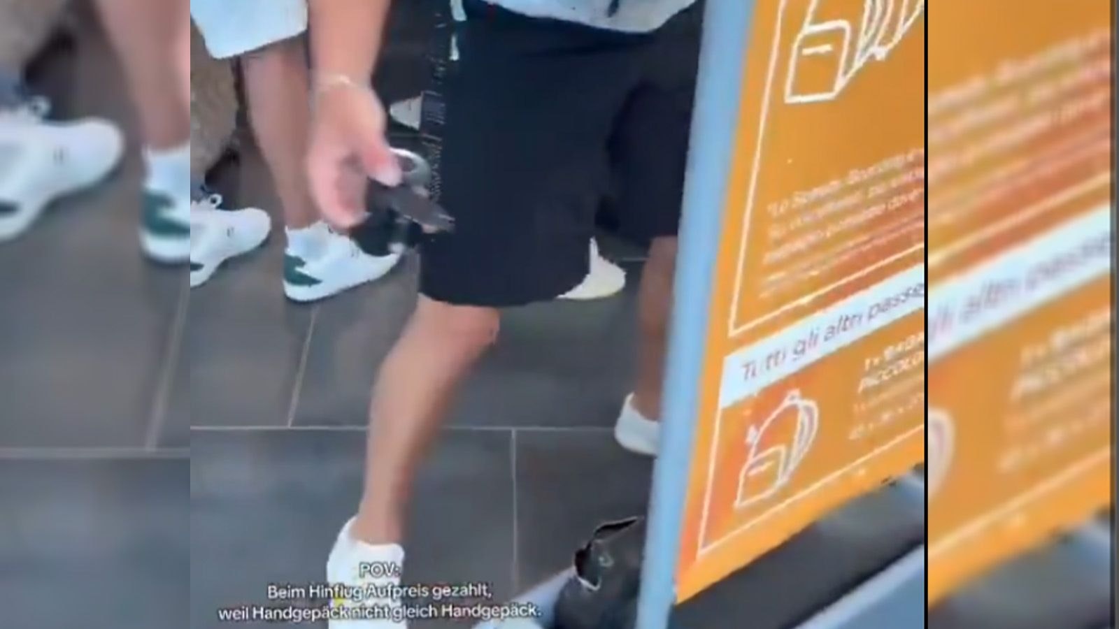 Heute.at - Statt Gebühr zu zahlen: Passagier reißt Koffer-Räder ab