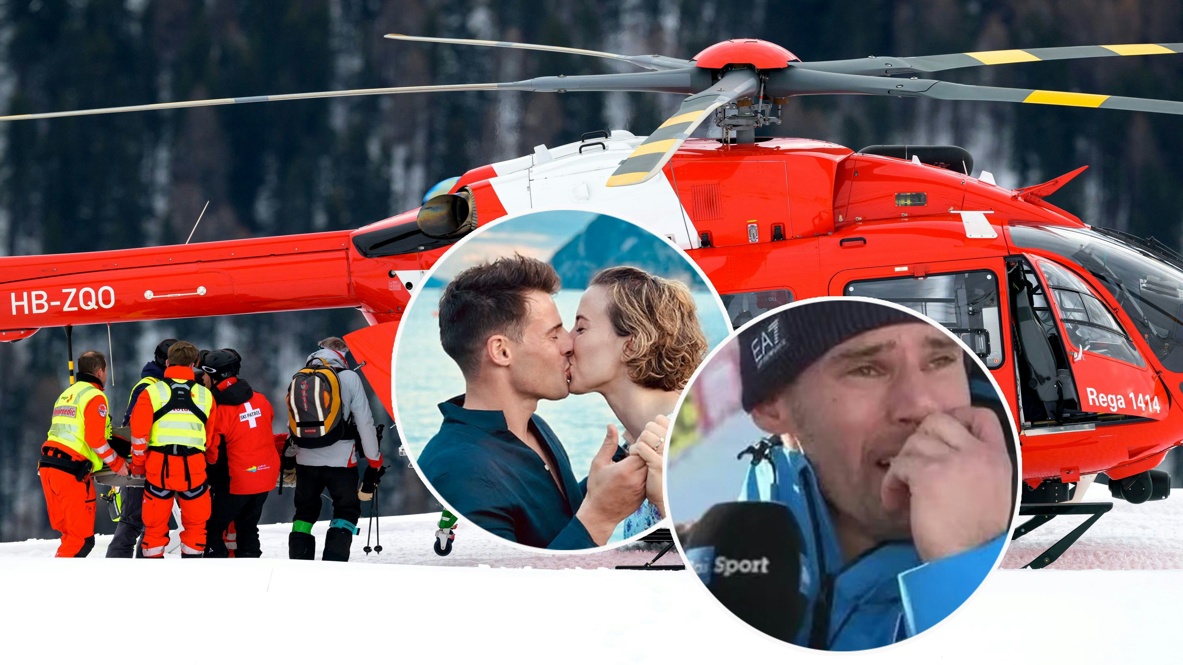 Heute.at - Ski-Star brach sich Halswirbel, Verlobter weint im TV