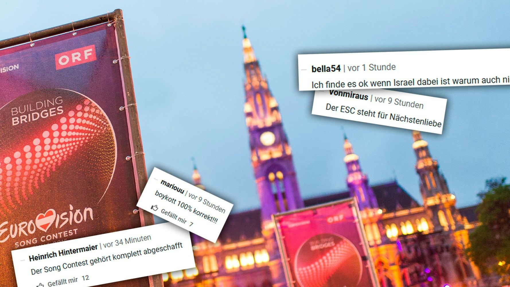 Heute.at - Würde ESC absagen – Wut-Wiener platzt der Kragen