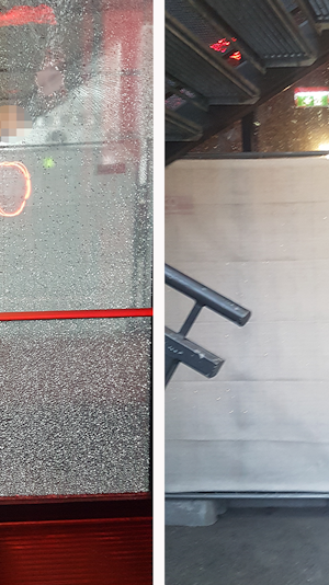 Vandalismus in der Donaustadt: Unbekannter zerstört Scheiben eines Wiener Fitnessstudios und versucht Brandstiftung. Polizei ermittelt.