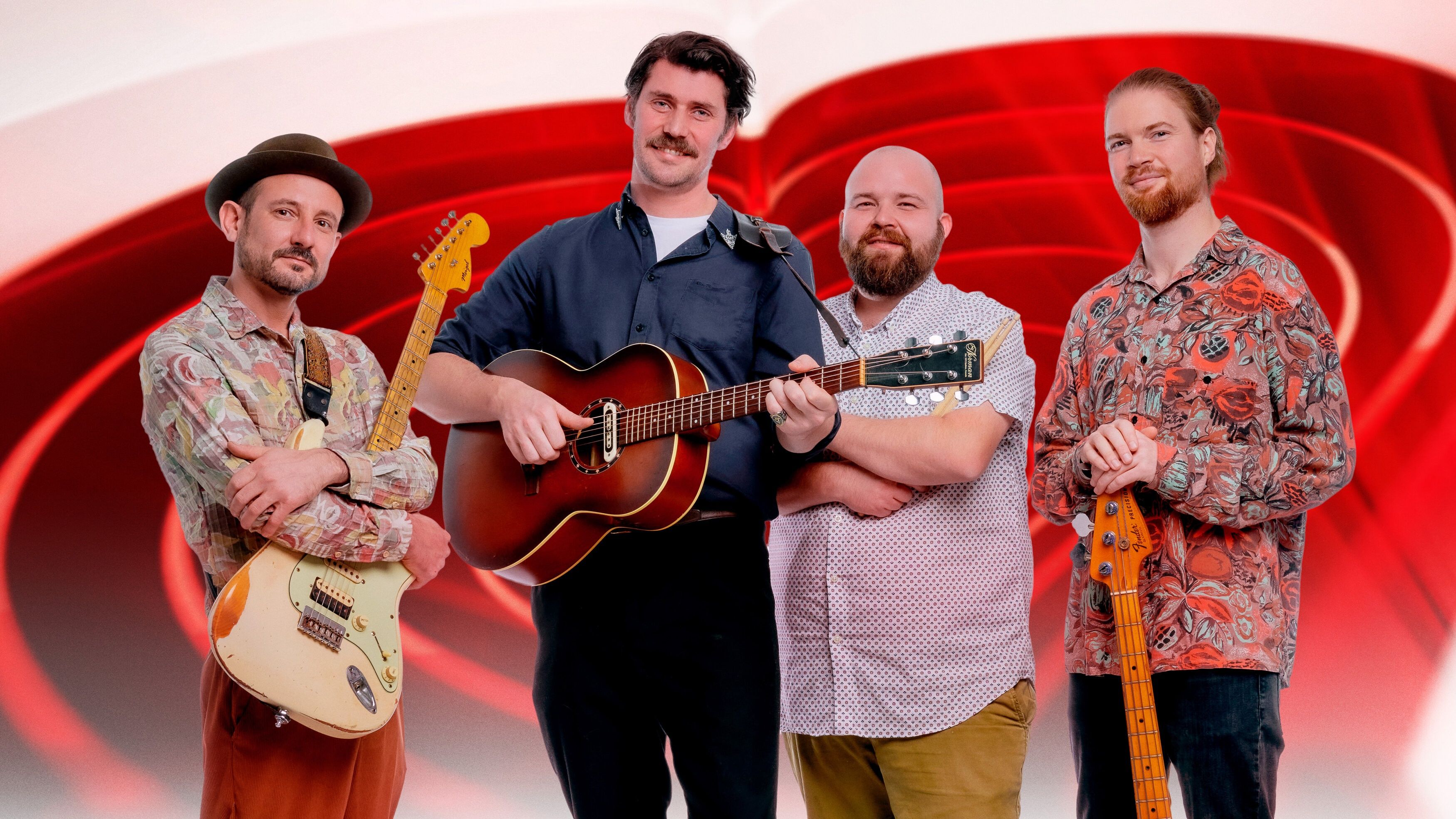 Reverend Stomp ist eine von zwei Bands im Vorentscheid und will mit "Mescalero Ranger" überzeugen.