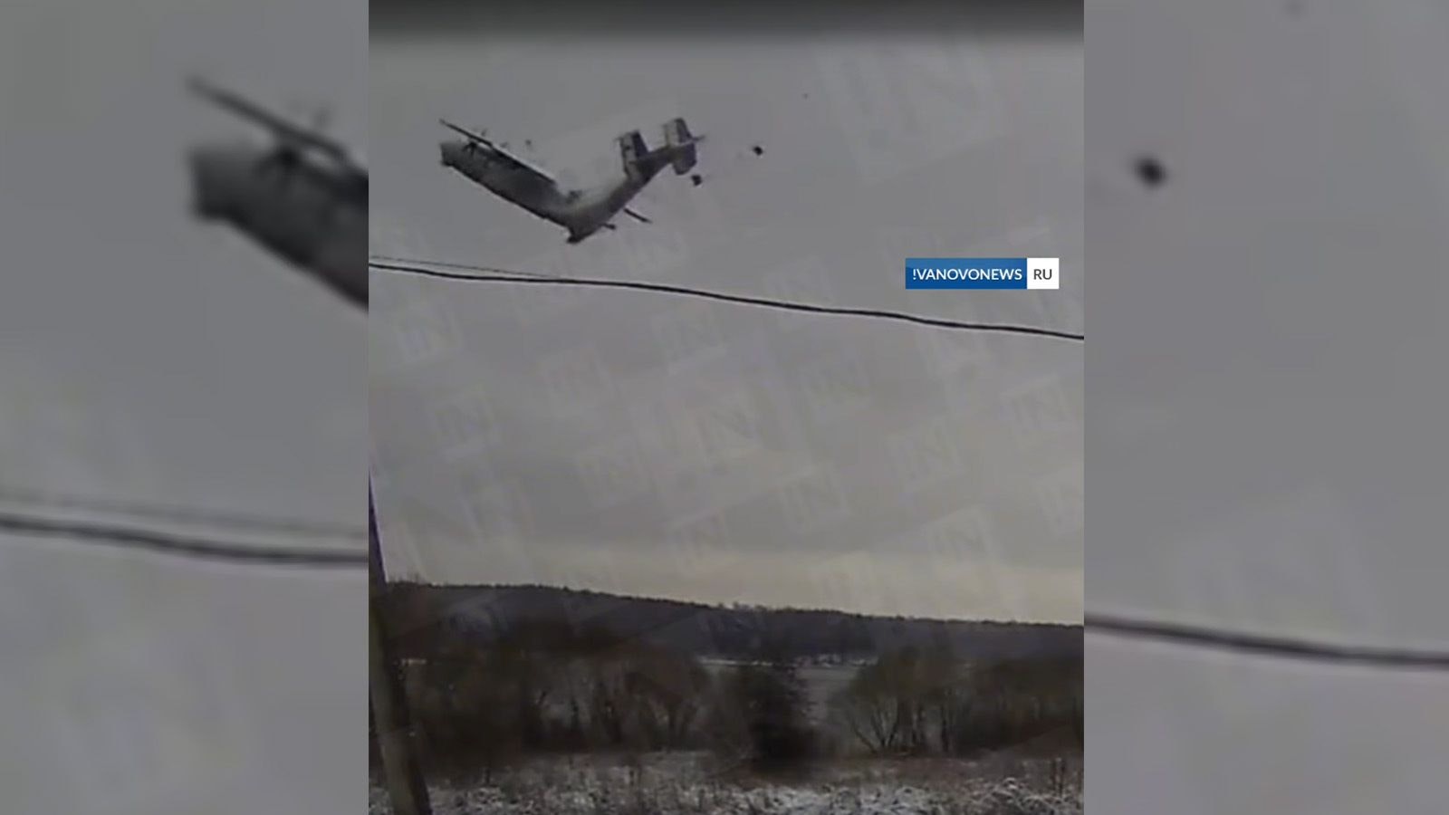 Heute.at - Russischer Militärflieger bricht im Flug auseinander