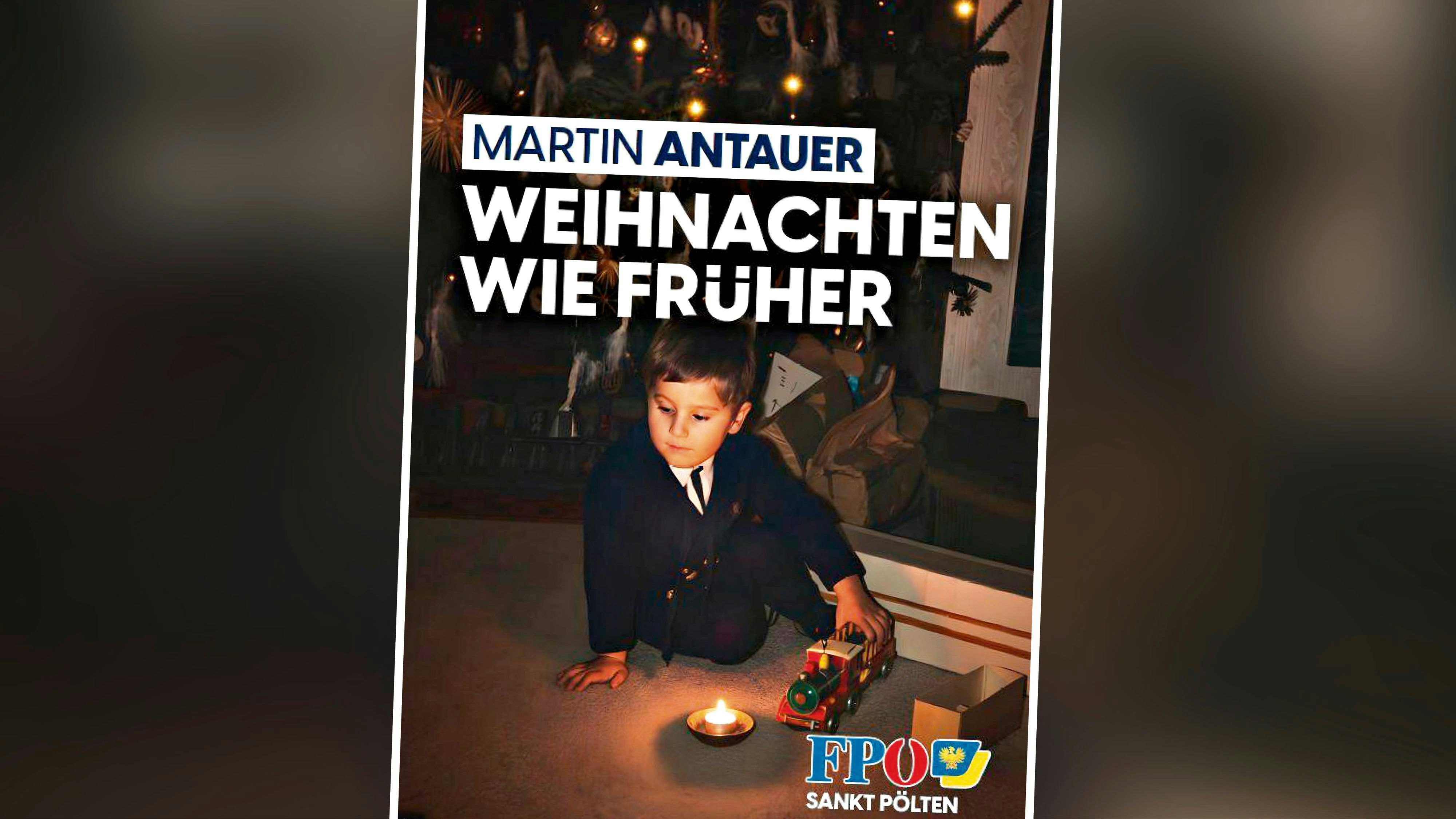 "Weihnachten wie früher": Martin Antauer als Kind
