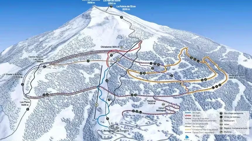 Insgesamt stehen acht Kilometer Pisten und Loipen zur Verfügung.