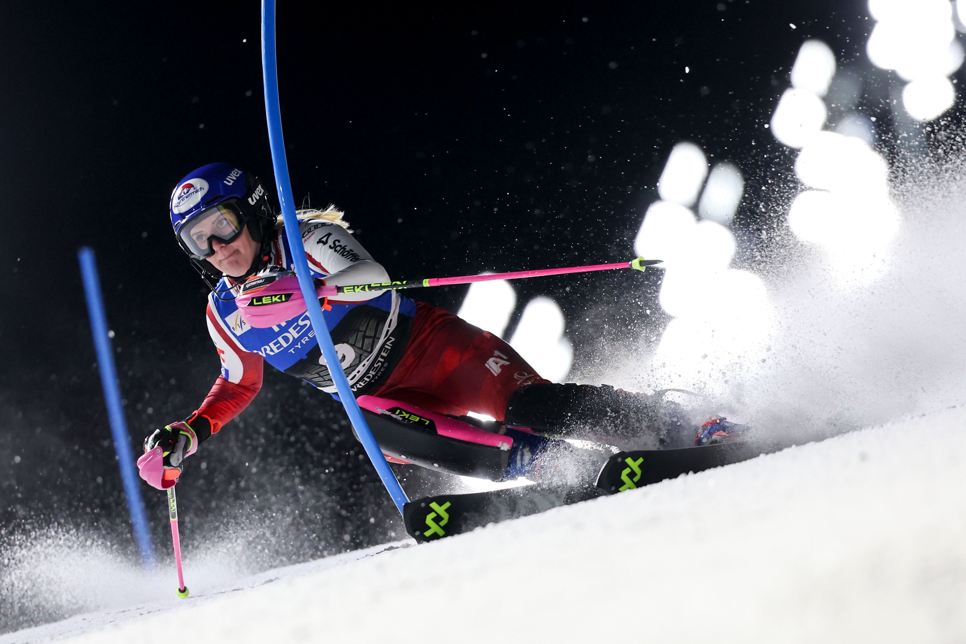 Katharina Truppe steigerte sich im Laufe der Fahrt.