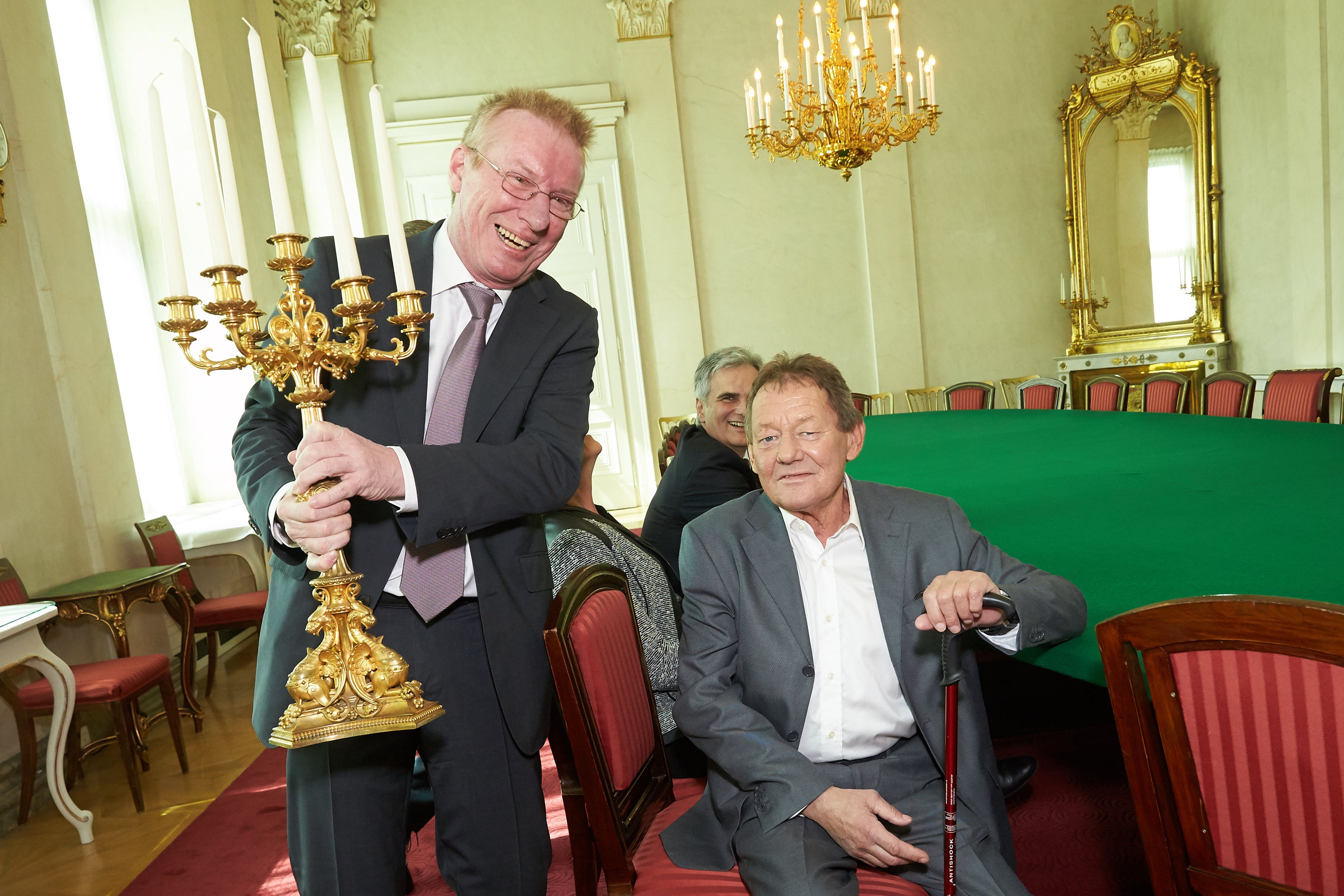 Peter Fröstl (links) war der Manager von Wolfgang Ambros