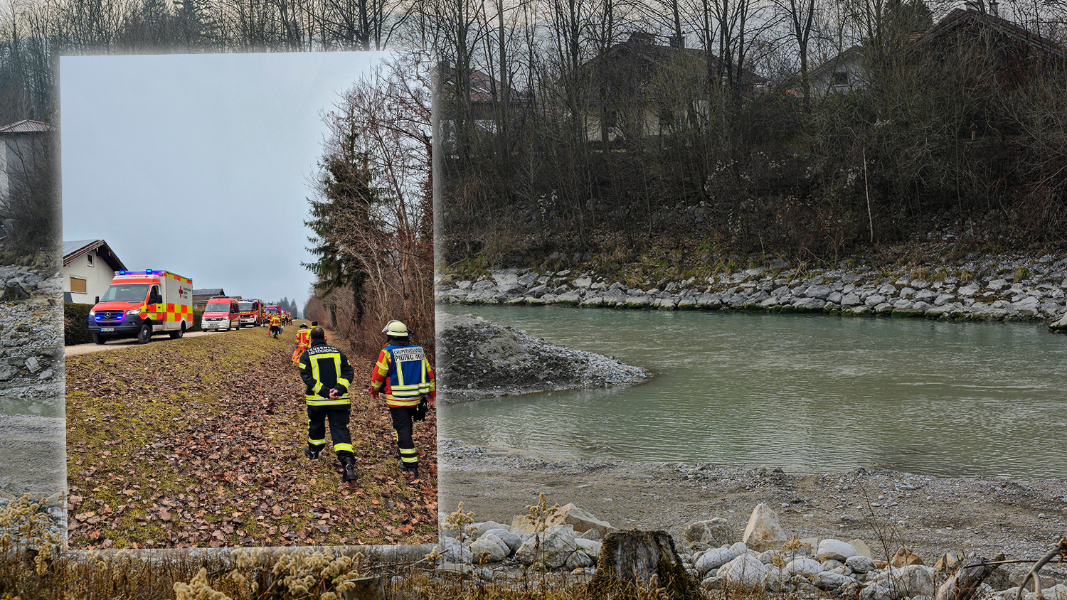 Ein Spaziergänger fand die Leiche der Frau am deutschen Ufer der Saalach. 