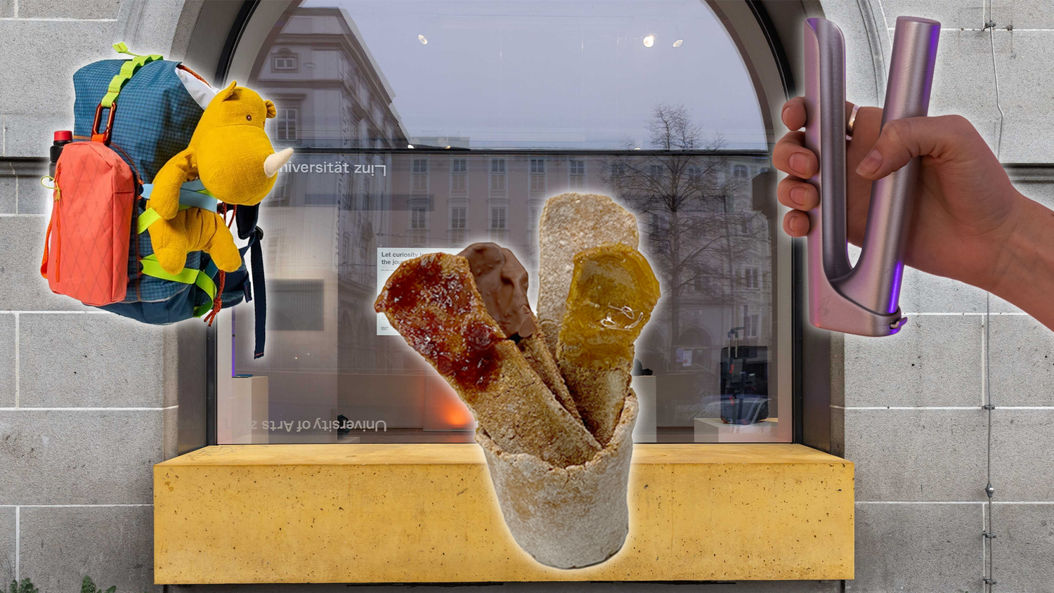 Greifbare Kunst: Studenten der Linzer Kunstuni stellen ihre praktischen Projekte im splace am Hauptplatz aus.