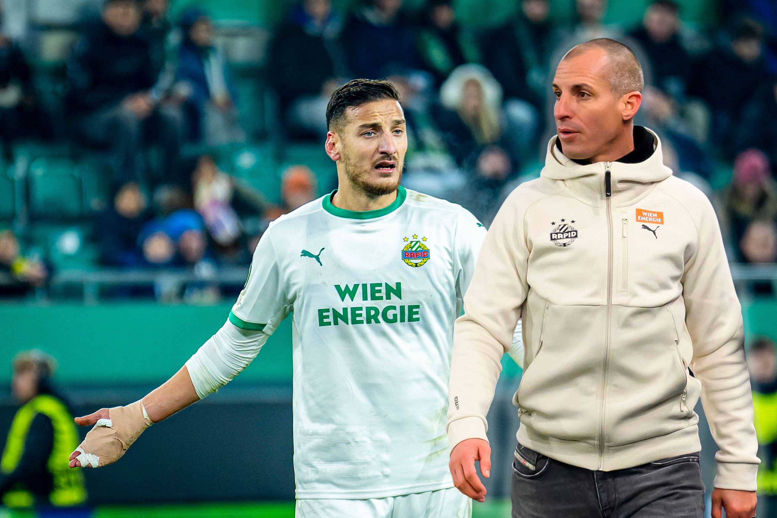 Stefan Kulovits (r.) und Ercan Kara hoffen auf einen versöhnlichen Jahresabschluss.