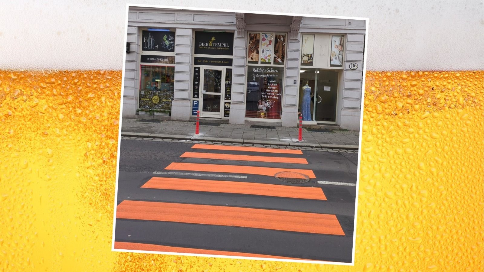 Heute.at - Wichtigster Zebrastreifen führt direkt zu Bier-Shop