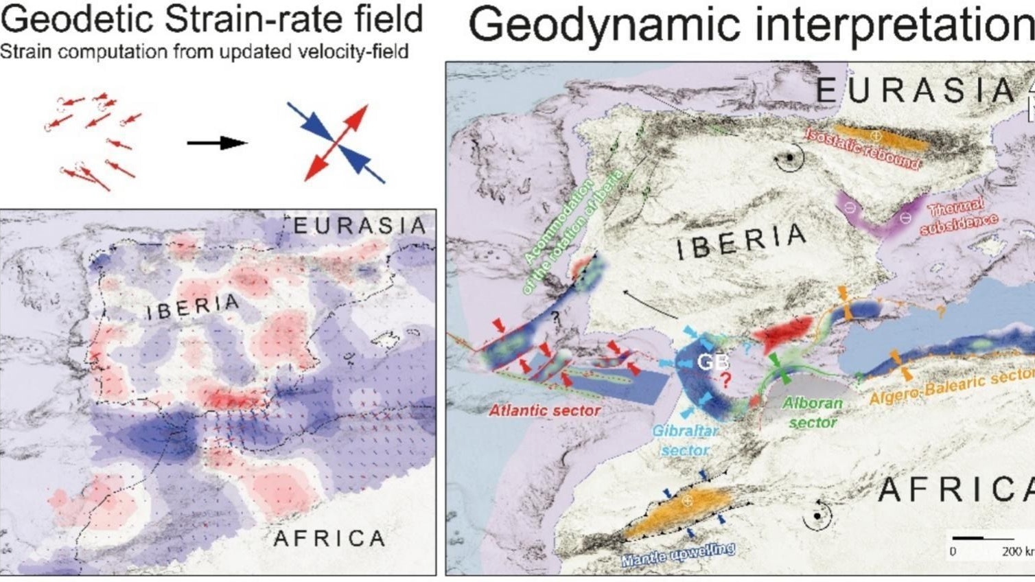 Sehr langsam, aber doch: Die Iberische Halbinsel dreht sich im Uhrzeigersinn.