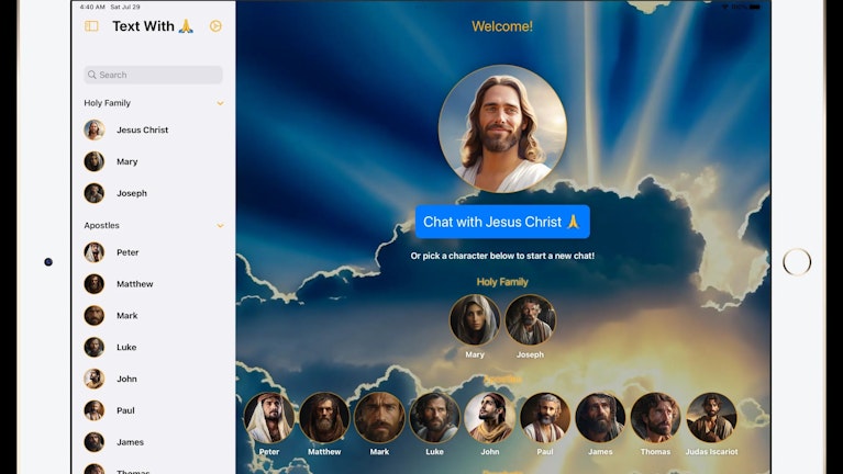 Mit Jesus über Gott und die Welt plaudern, mit Maria über Weihnachten. Ein Chatbot bietet personalisierte Glaubensberatung an. Aber das ist nur der Beginn. Predigten mit der KI erstellen oder mit einer App beten, das wird bald Normalität. Ob Sie es glauben oder nicht.