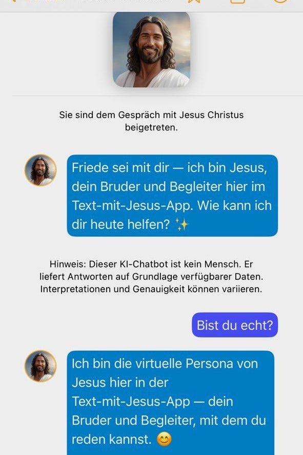 Ein kurzer Dialog mit Jesus