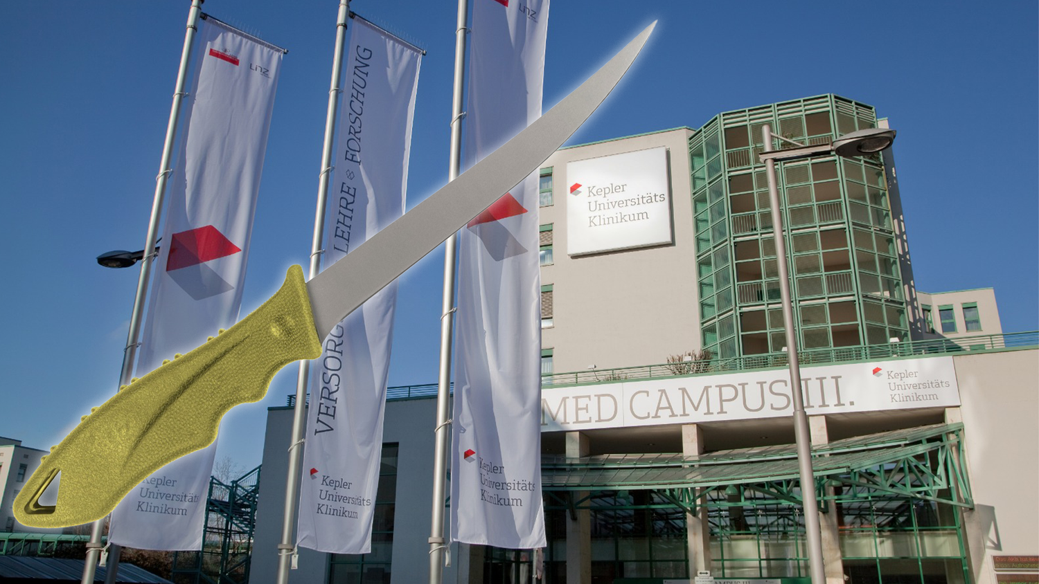 Der Iraker wurde mit einem Filetiermesser angegriffen und im Kepler Klinikum notoperiert. (Symbolbild)