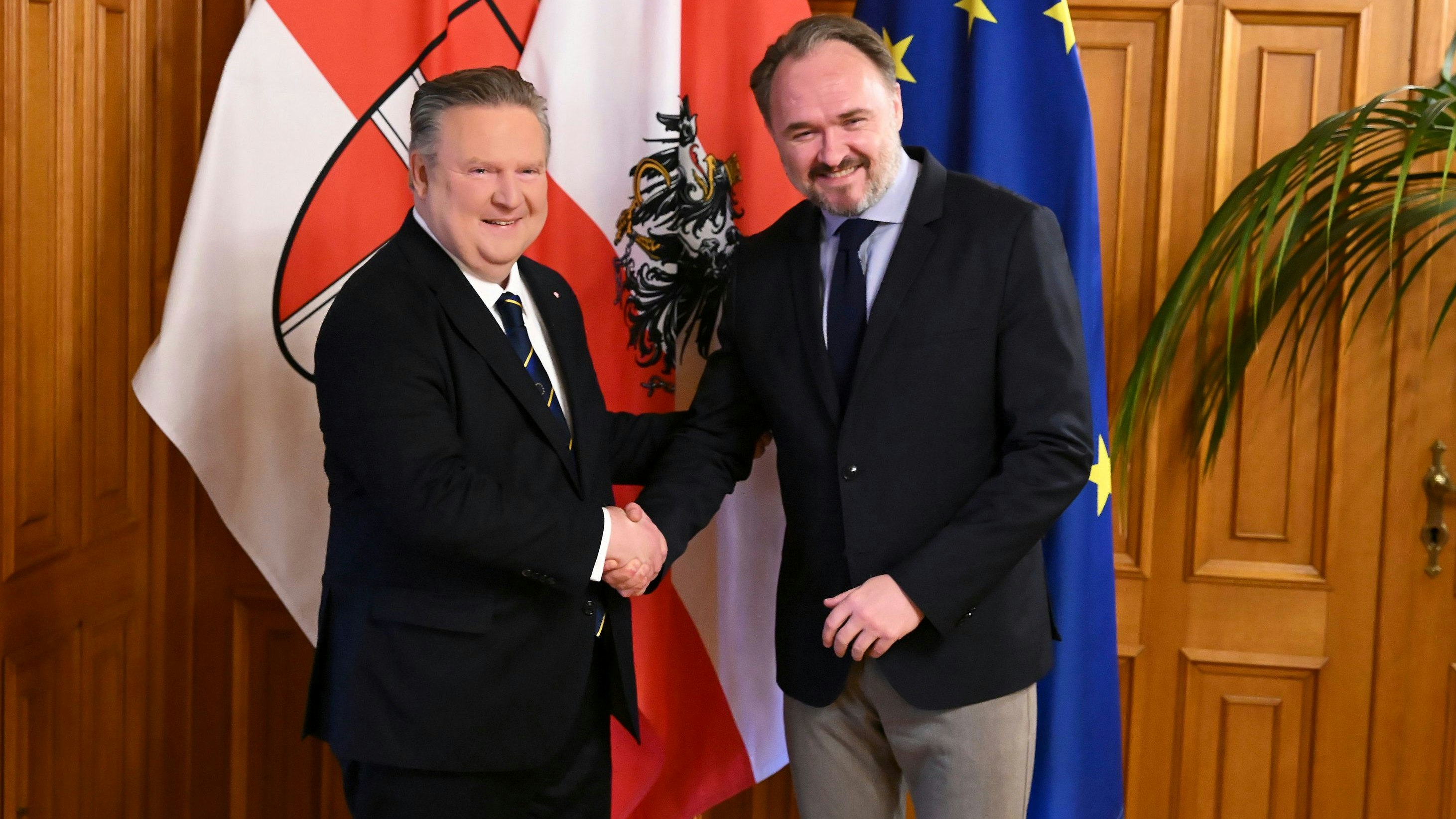 Bürgermeister Michael Ludwig und EU-Kommissar Dan Jørgensen