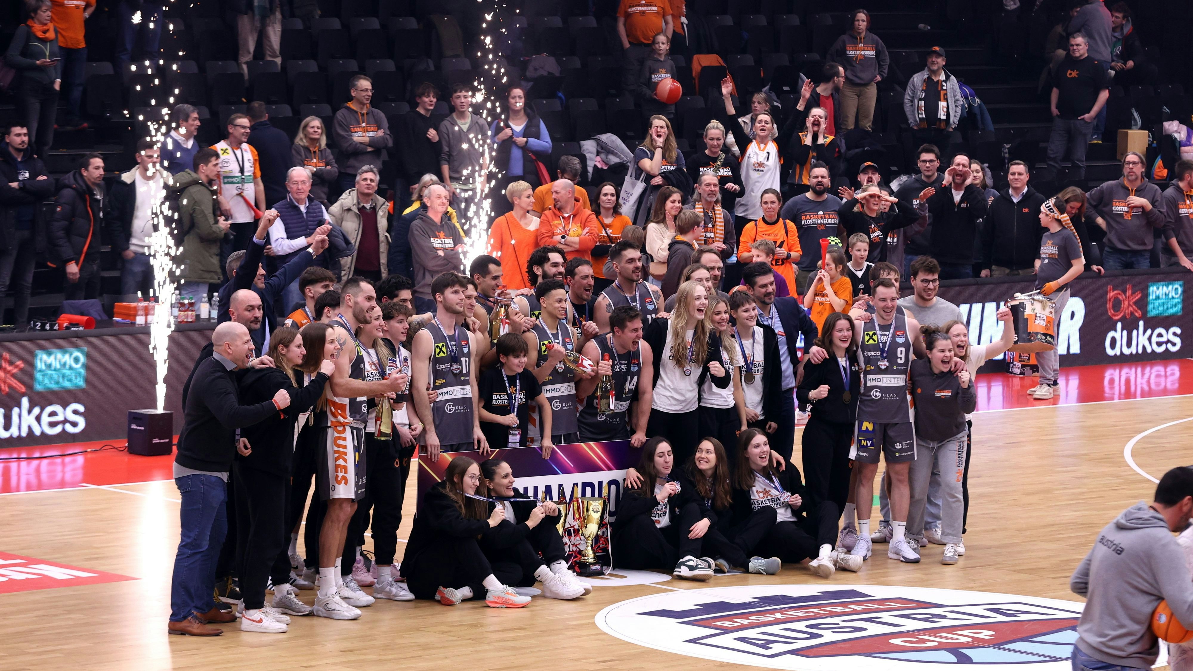 19.01.2025, Graz, Raiffeisen Sportpark, Basketball Austria Cup 2025, Final Four, Finale, Flyer Wels vs. Klosterneuburg Dukes,    Im Bild:     Copyright Pictorial / B.Kohlmaier  office@pictorial.at www.pictorial.at Tel: +43 660 1412984