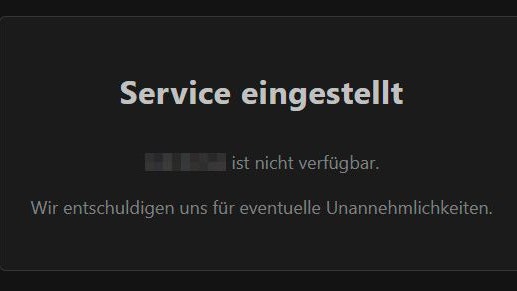 Die Webseite des Paketservice wurde behördlich abgedreht.