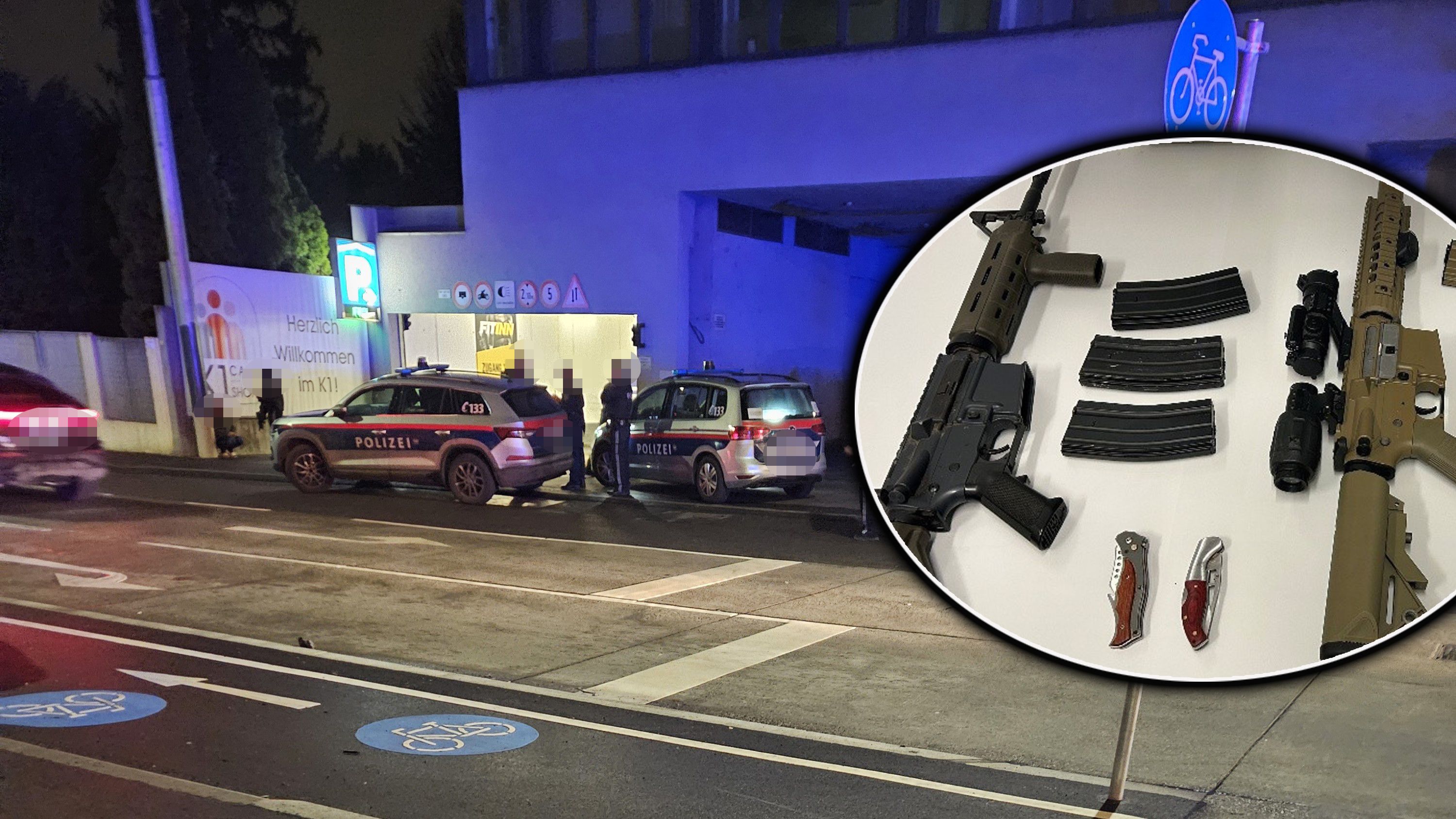 4 Flaschen Wodka von Nachbarin gestohlen, dann richtete der 41-Jährige eine Waffe auf sie und WEGA-Beamte.