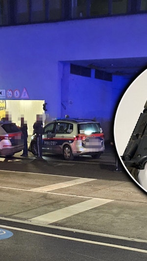 Waffenfund Wien: Polizei und WEGA stoppen betrunkenen Mann mit 4 Promille nach Bedrohung und Großeinsatz in der Donaustadt. Ermittlungen laufen.