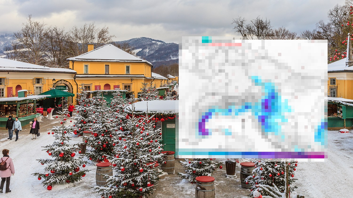 Heute.at - Schnee am Heiligen Abend – Karte zeigt, wo es weiß wird