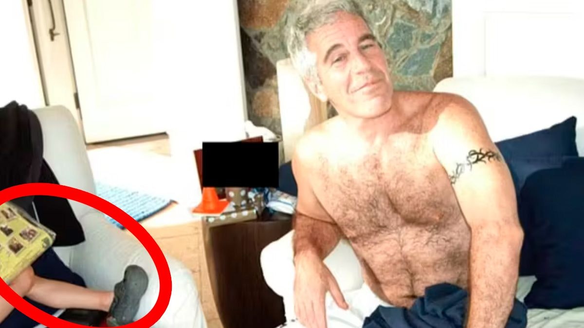 Heute.at - Neues Foto zeigt Epstein halb nackt neben Kinderbein