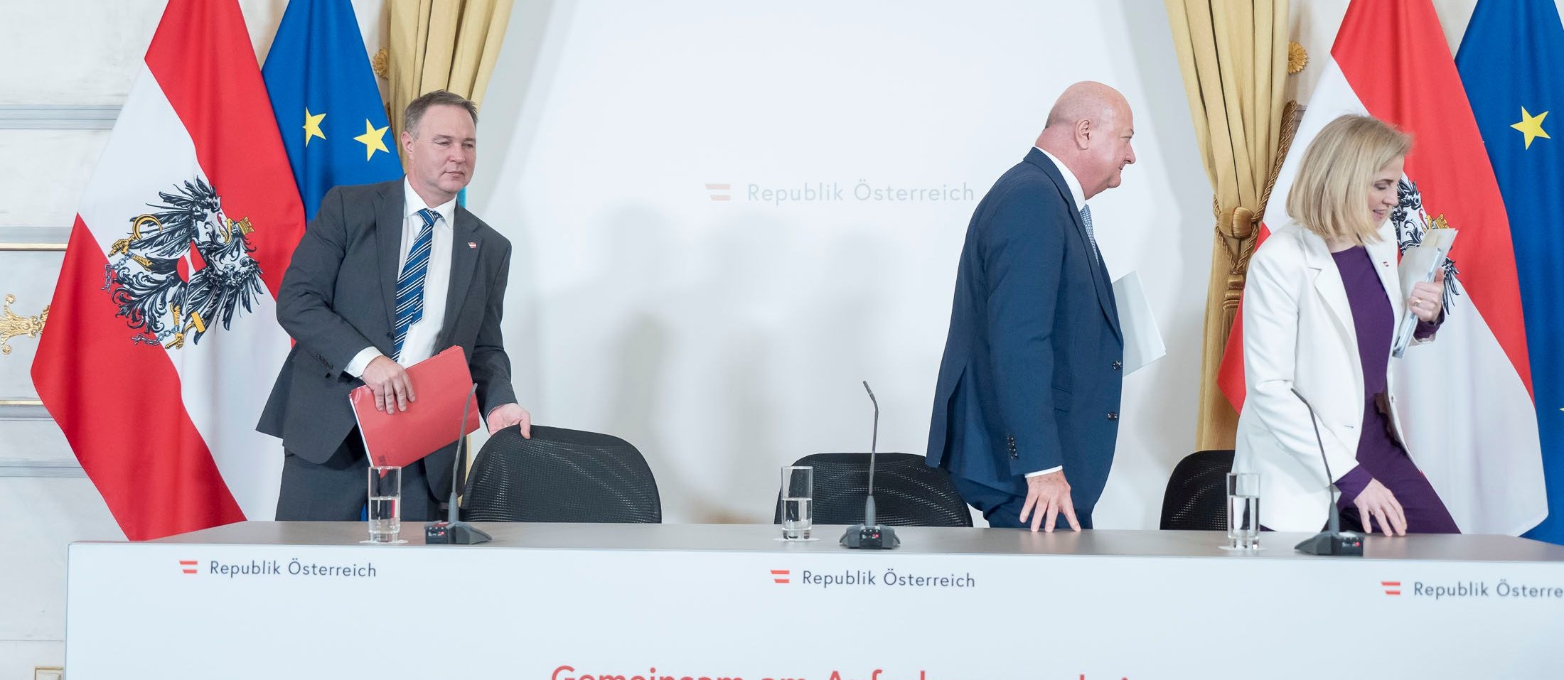 So, hätten wir wieder ein Pressefoyer hinter uns gebracht ...