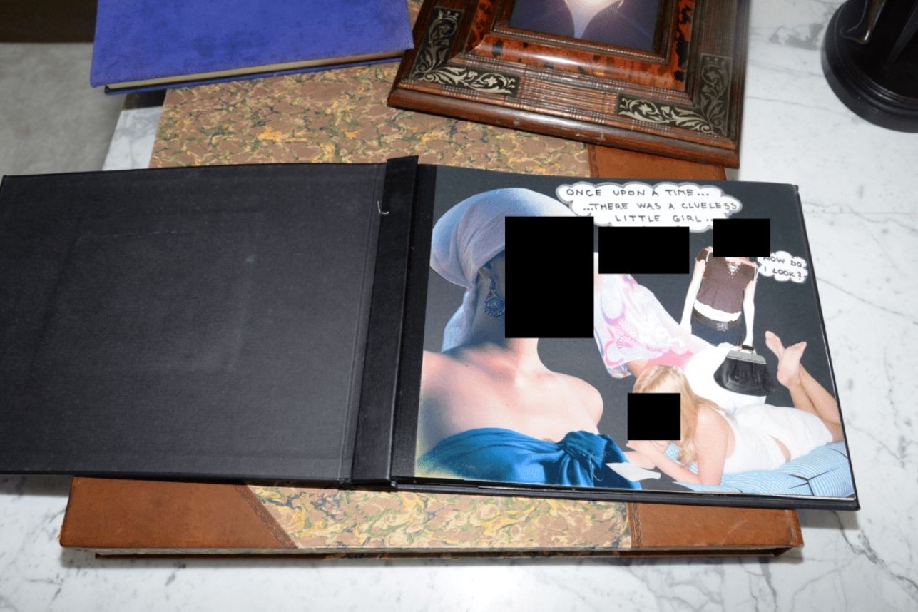 Ein selbst gestaltetes Fotobuch, das die Ermittler in der Karibik fanden