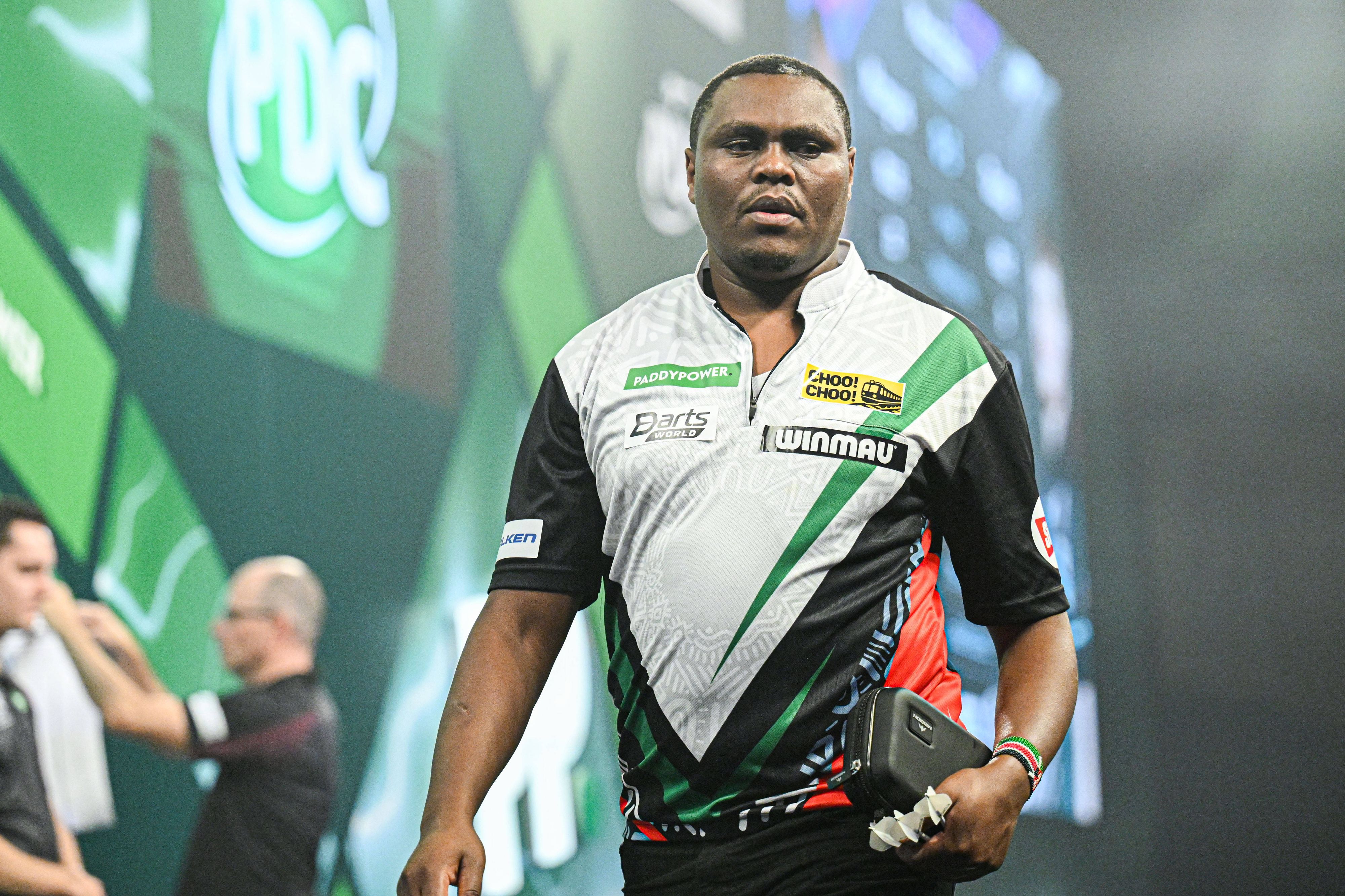 David Munyua begeisterte die Fans im Ally Pally mit seiner Art.