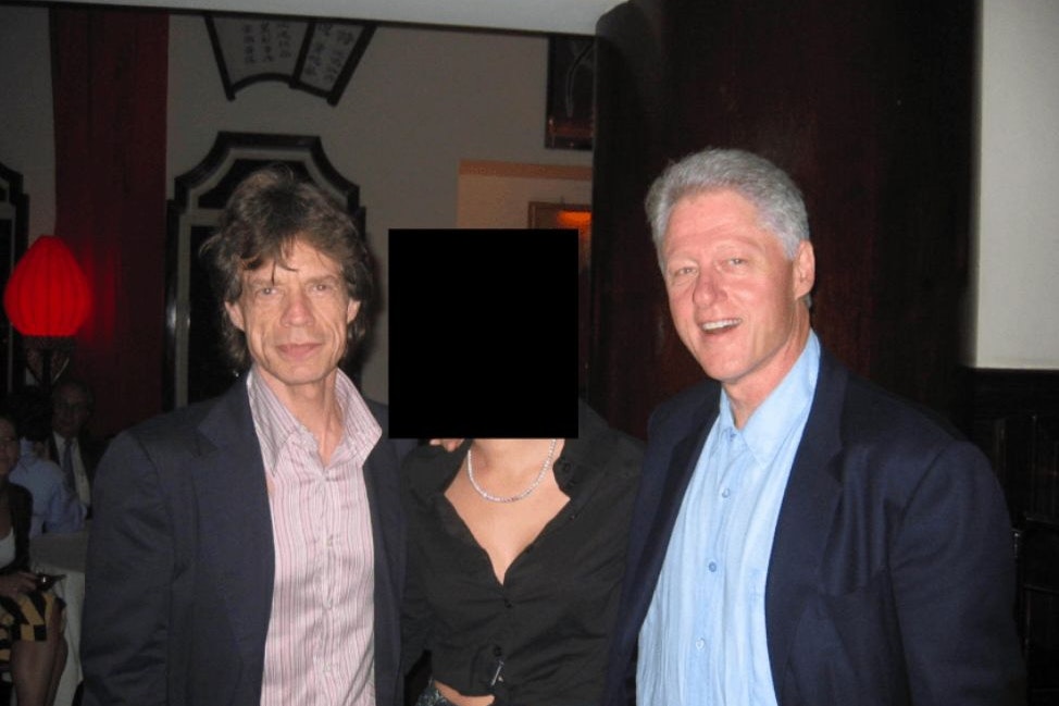 … mit Mick Jagger und einer Unbekannten