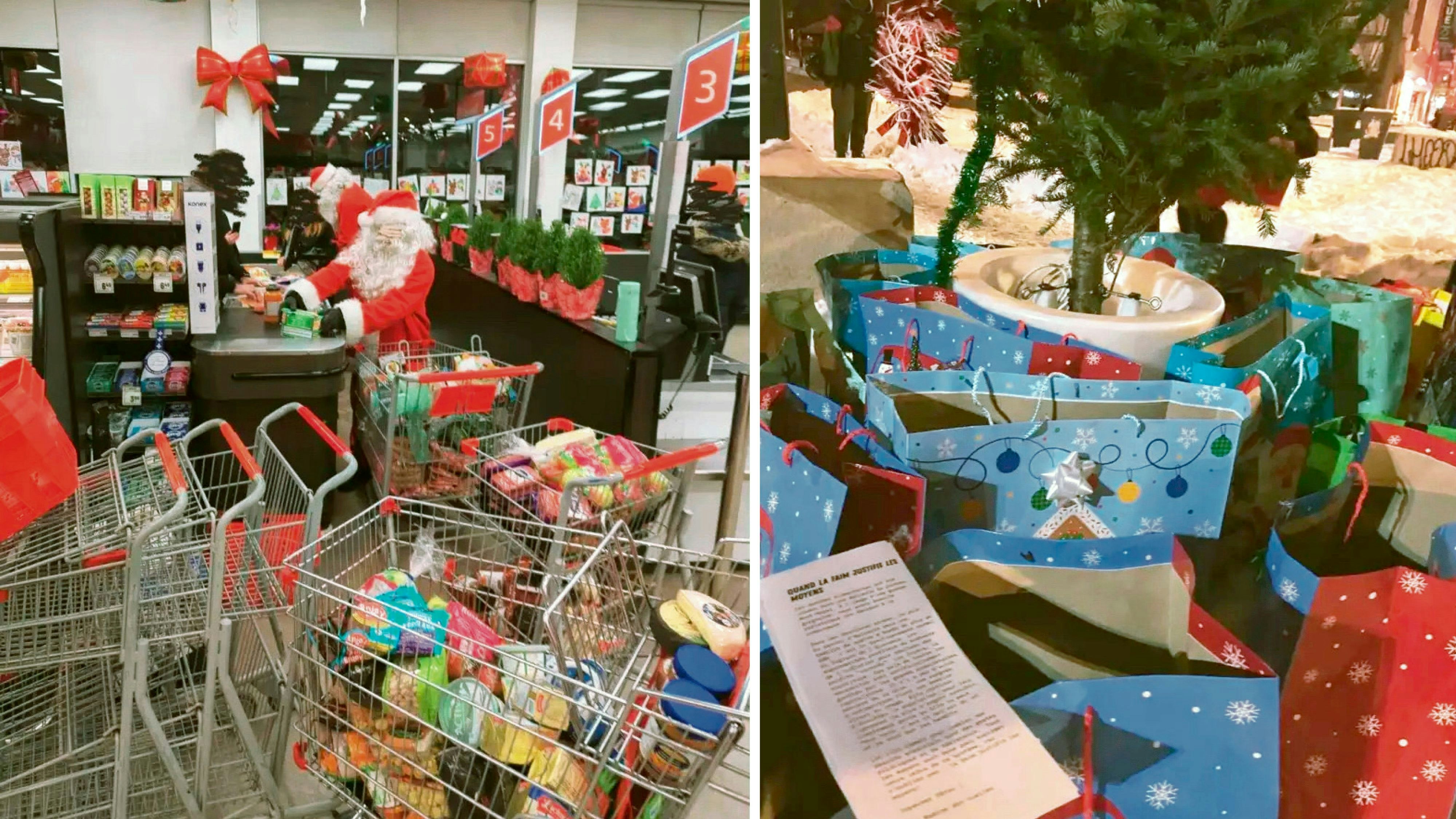 Heute.at - Bad Santas plündern Supermarkt und geben den Armen