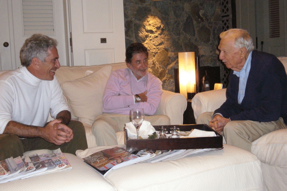 Epstein mit TV-Journalisten-Legende Walter Cronkite (r.)