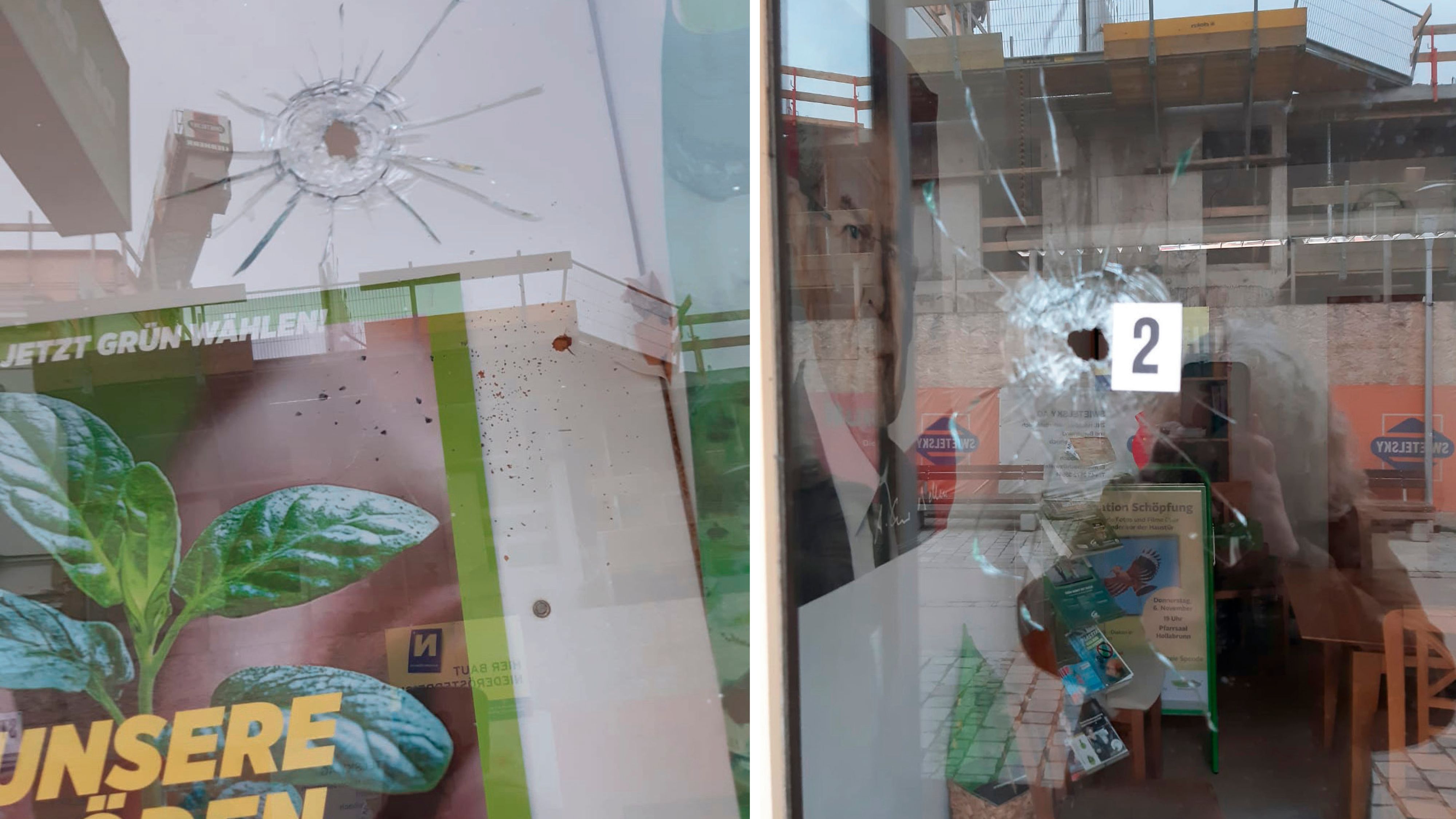 Heute.at - Schüsse auf Pkw und Büro der Grünen in Hollabrunn