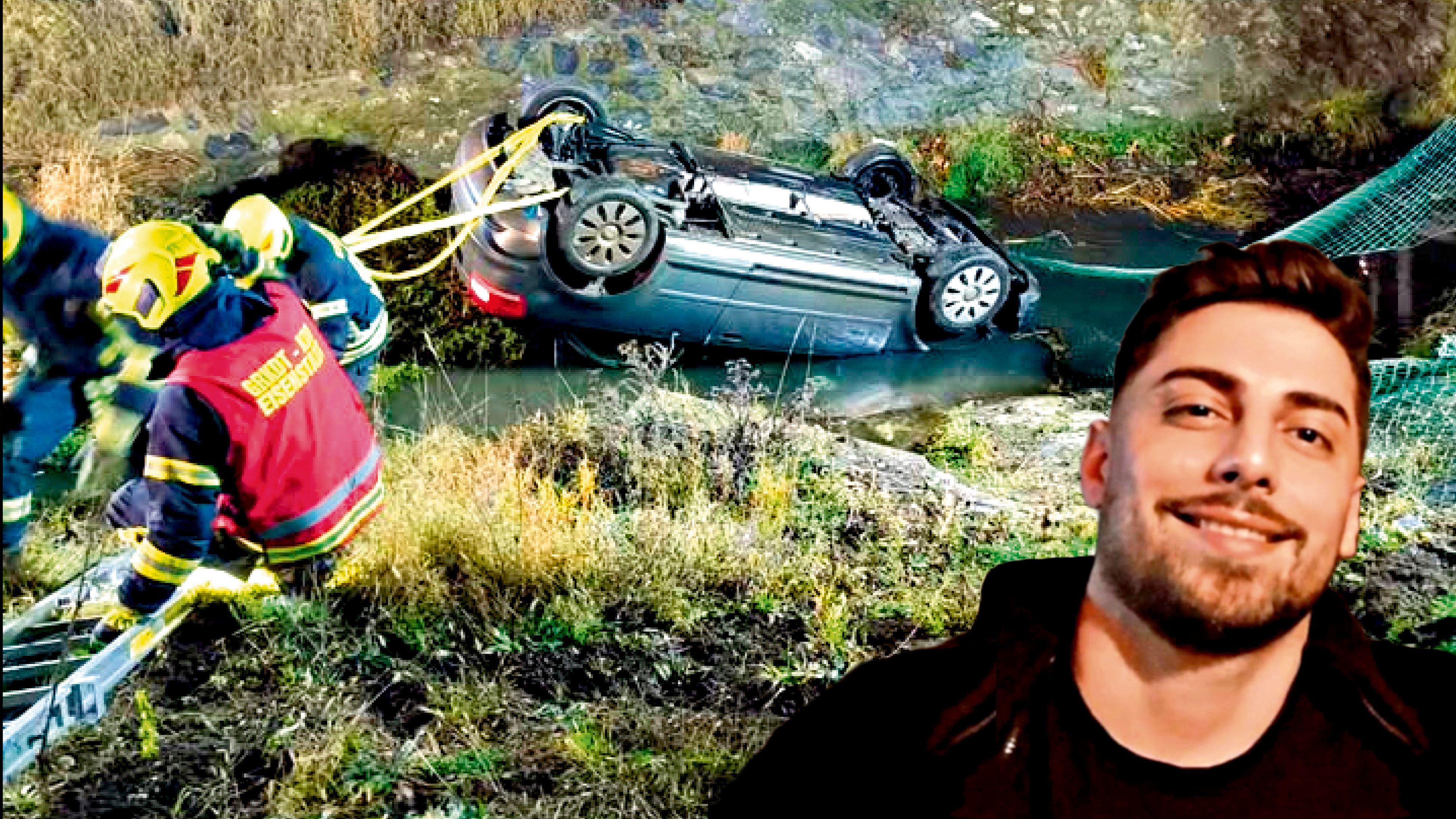 Heute.at - Auto am Dach in Bach – Held rettet Frau vor Ertrinken