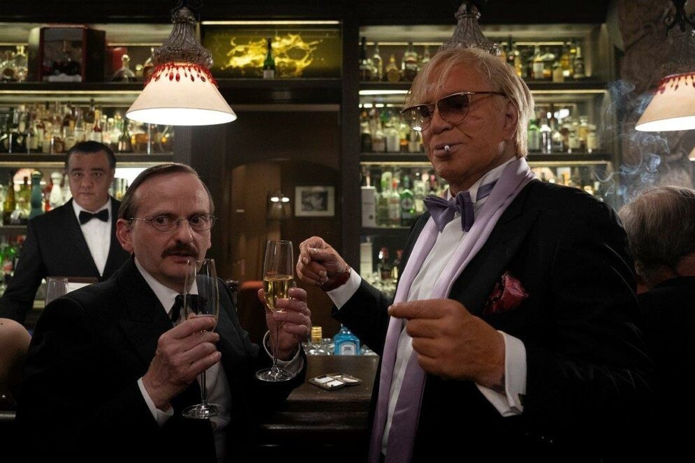 Kaum wieder zu erkennen: Mickey Rourke in Roman Polanskis "The Palace"