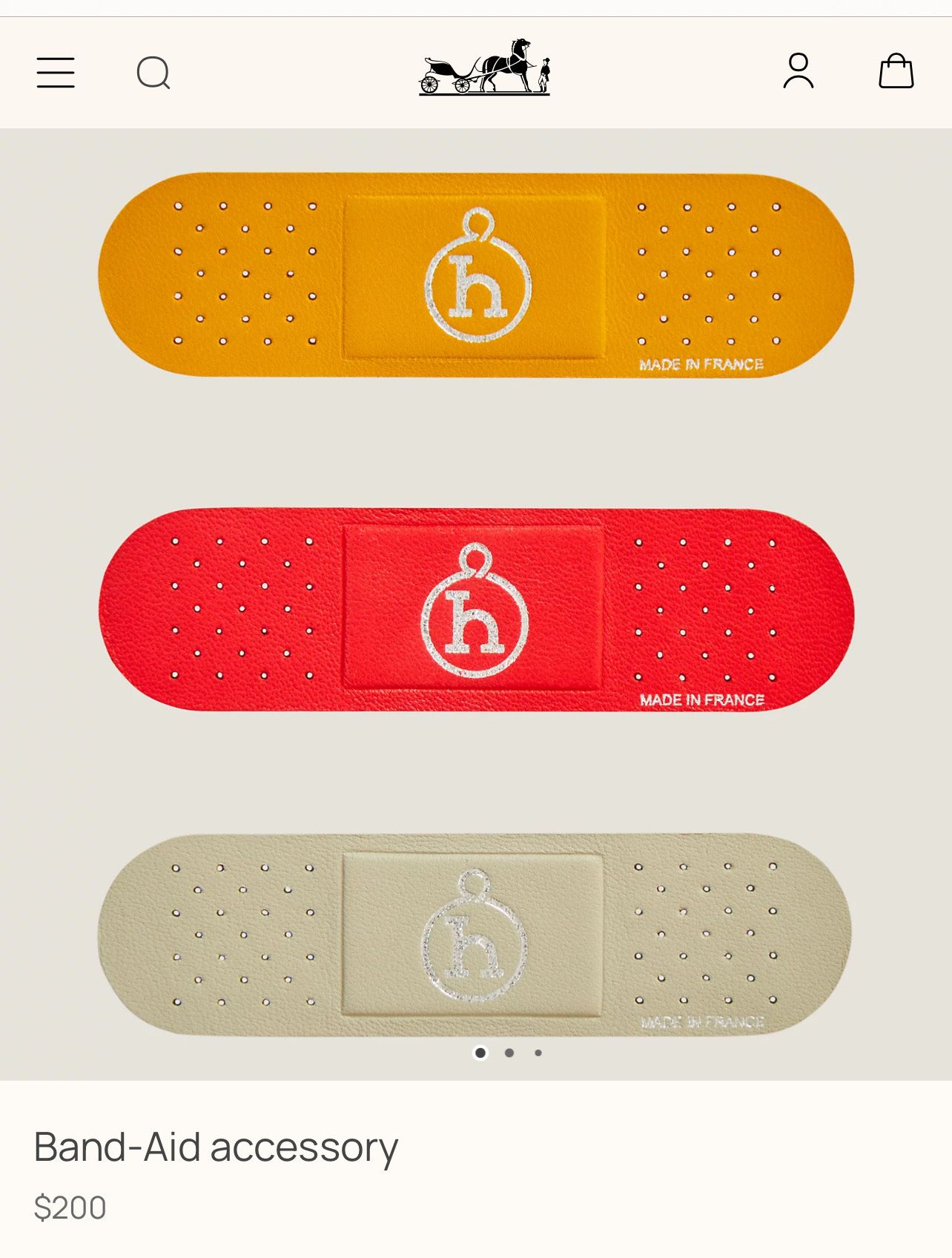 Heute.at - Luxus-Pflaster für 200 Euro? Hermès sorgt für Spott