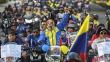 Venezuela: Motorradkorso gegen Trump