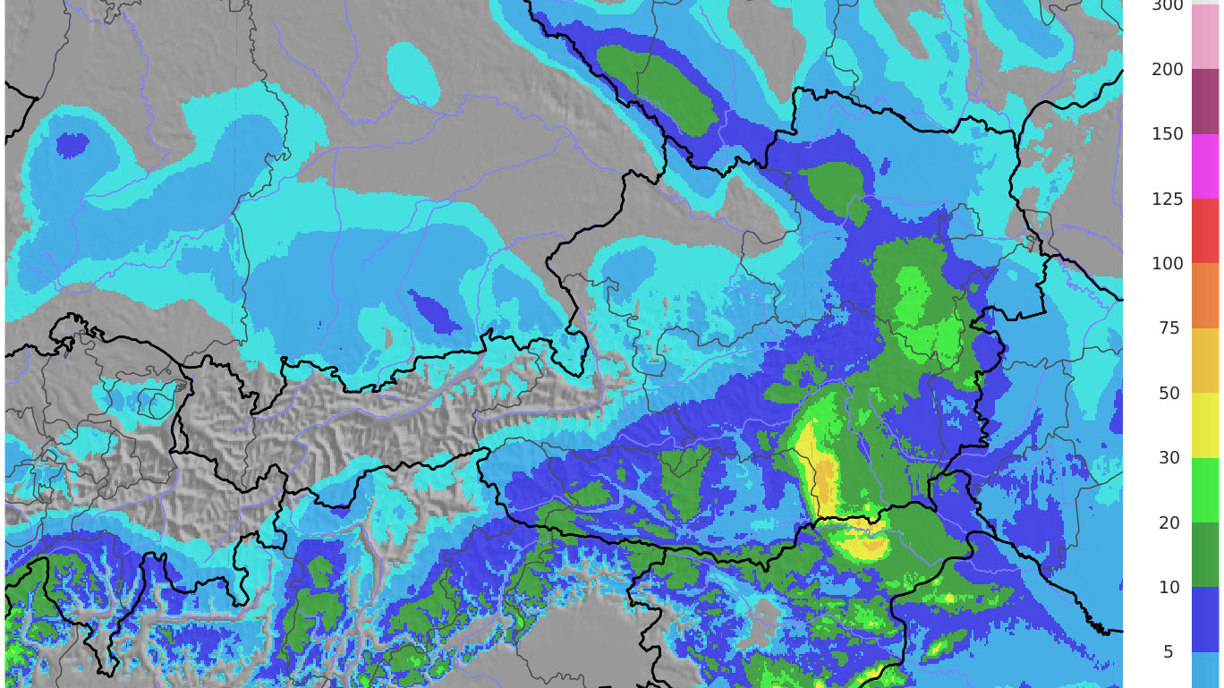 Aktuelle 48h-Neuschneeprognose für den 24. und 25. Dezember.
