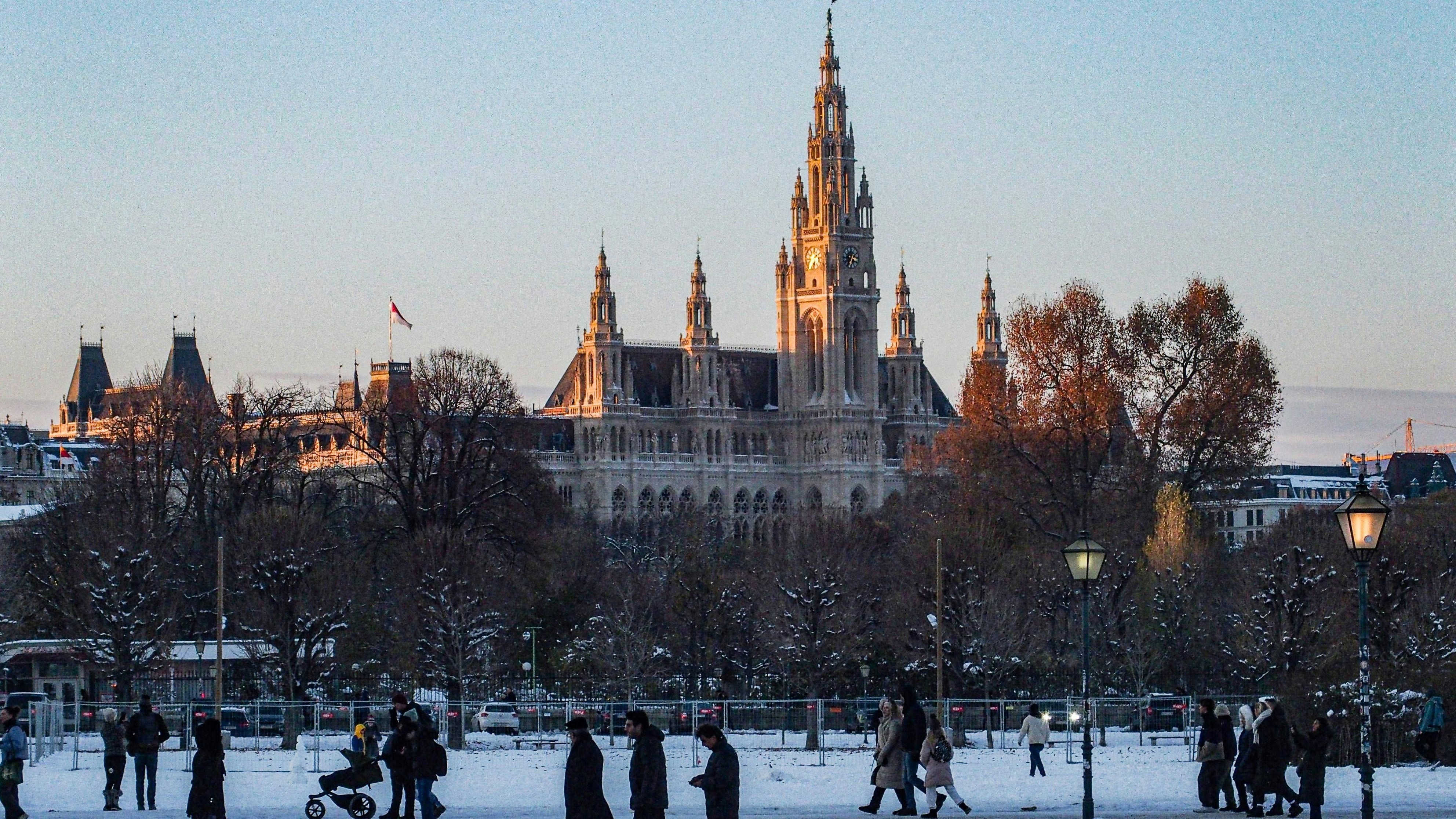 Heute.at - Wien ist weiß! Erstmals in diesem Winter schneit es