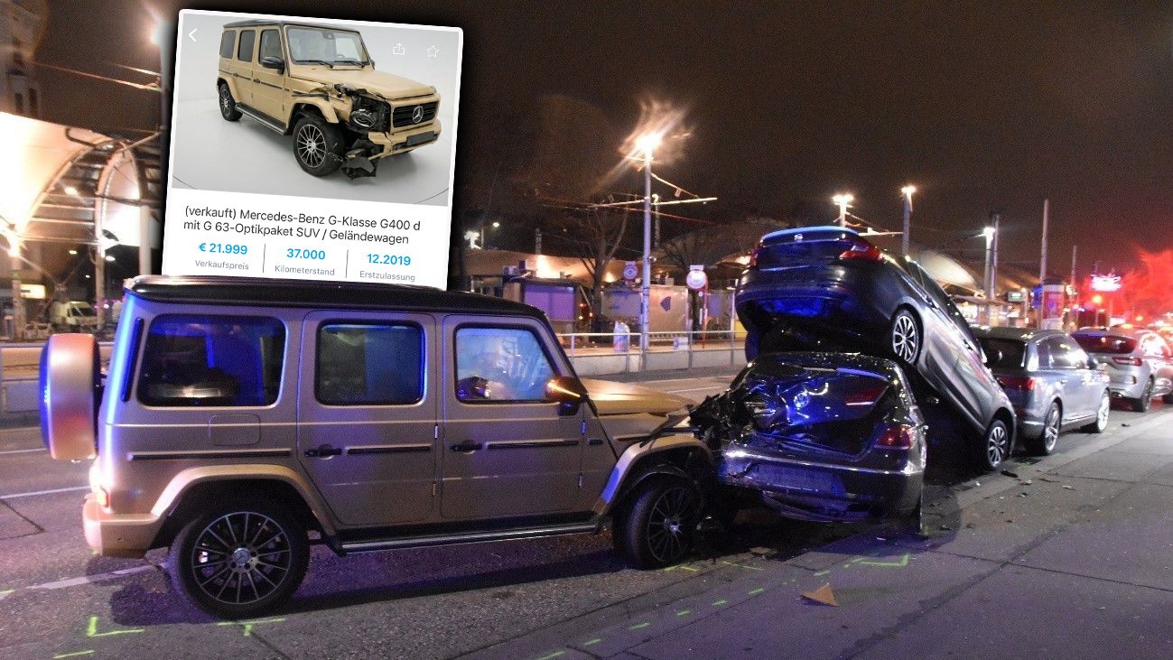 Heute.at - Am Gürtel geschrottet! Luxus-G-Klasse online verkauft