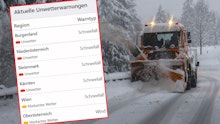 Schnee-Warnungen für 5 Bundesländer ausgerufen