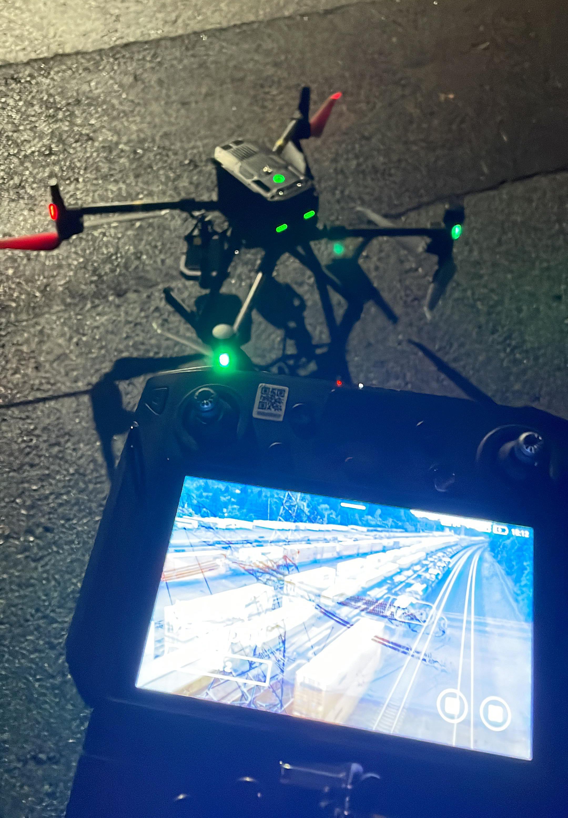 Auch Drohnen kamen bei der Suche zum Einsatz. 