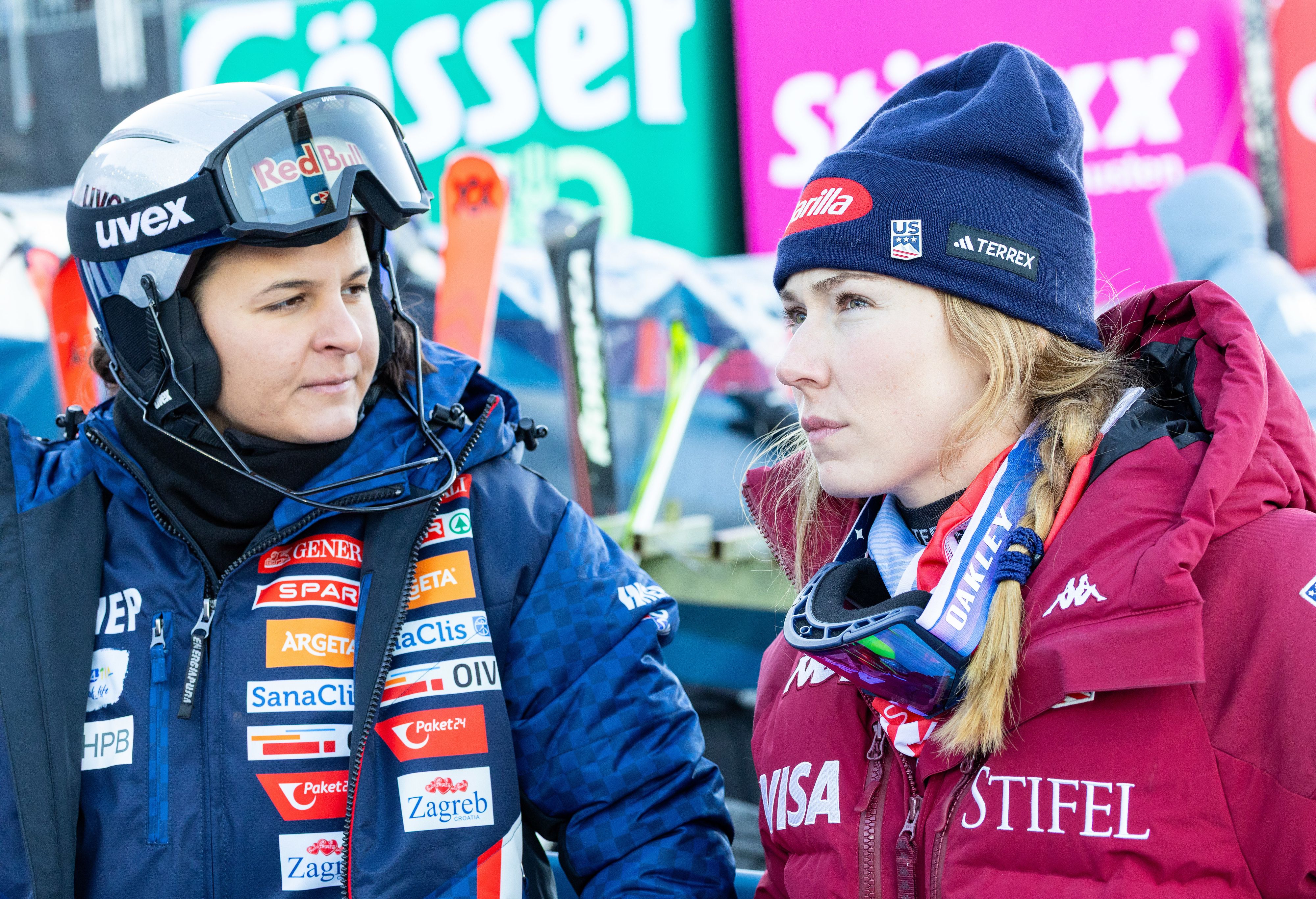 Mikaela Shiffrin und Zrinka Ljutic im Gespräch