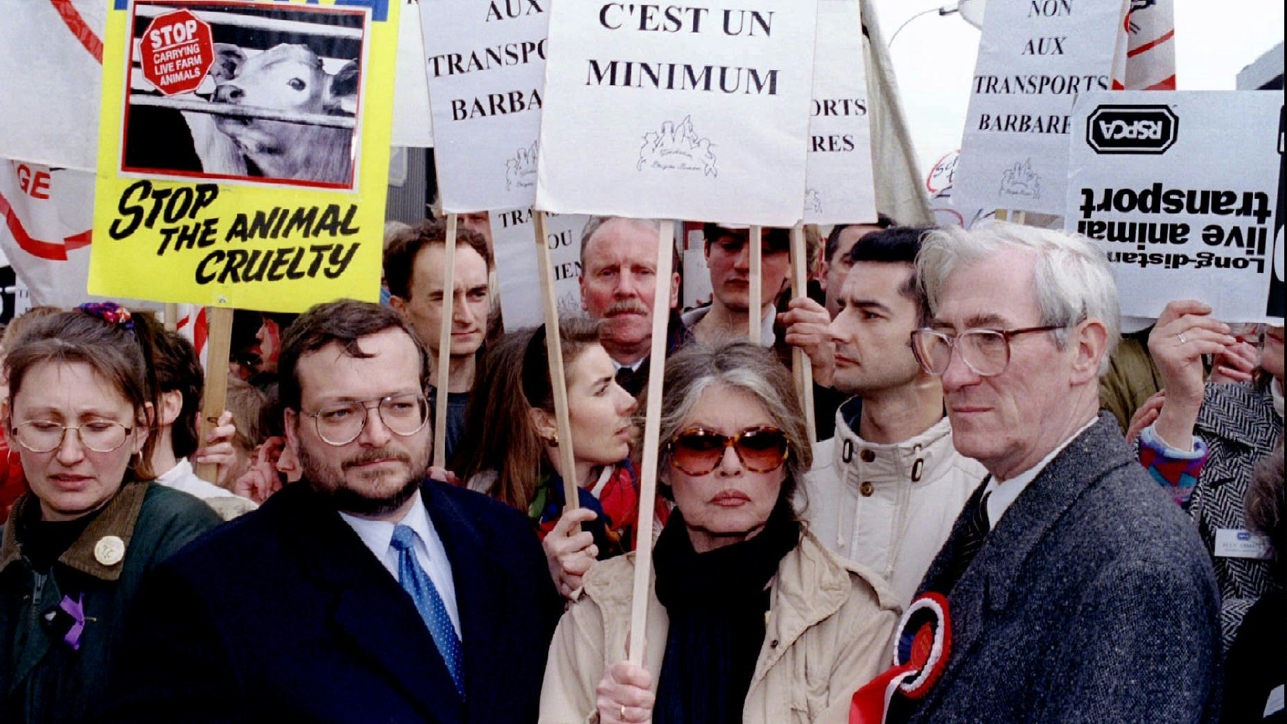 In den 1990ern setzt sich Brigitte Bardot für den Tierschutz ein.