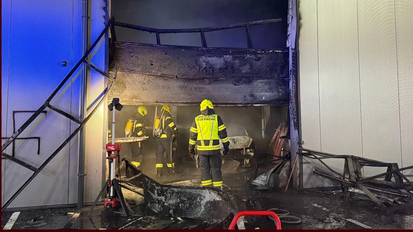 Die Werkstatt wurde durch den Brand völlig zerstört.